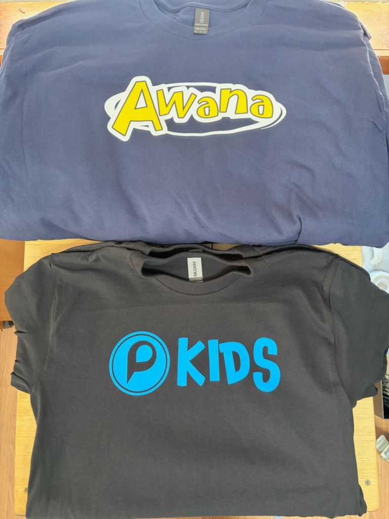 Custom Kids Ministry Shirts for AWANA and Providence Church
