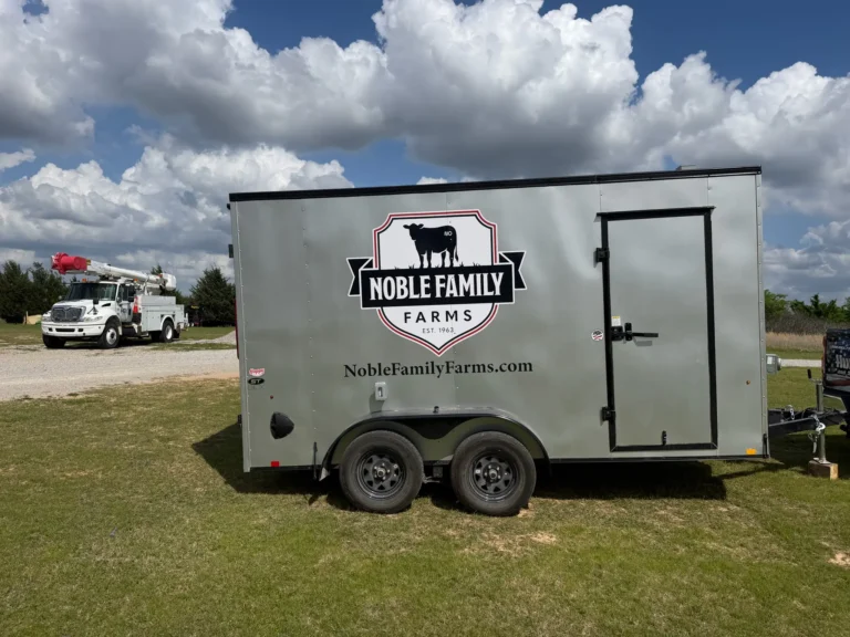 Custom Trailer Graphics for Noble Family Farms