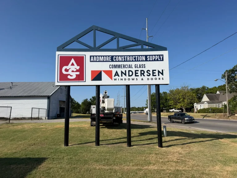 New Roadside Signage for Ardmore Construction Supply